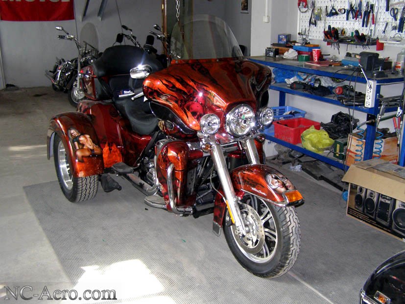 Аэрография на Harley Davidson Trike