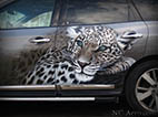 Аэрография на Nissan Pathfinder «Леопарды»