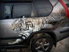 Аэрография на Nissan X-Trail «Амурский Тигр»