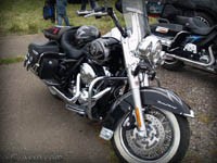 Аэрография на мотоцикле Harley-Davidson Black
